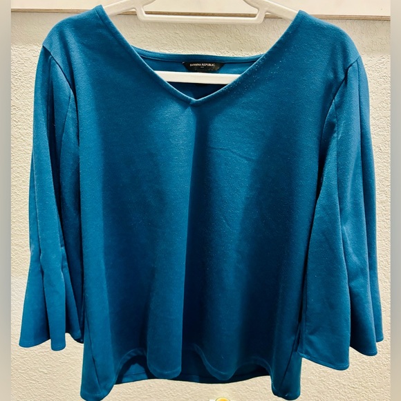Banana Republic Tops - Banana Republic Women's Peacock Blue Top
